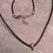 Black or Dark Brown Leather Cord Necklace for Pendants, 18 inch with 2 inch extender chain.