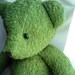 Handmade and dyed forest green teddy bear MADE TO ORDER