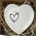 Wedding Ring Bowl, Black and White, Gift Boxed ready to ship, Home Decor, Candle Holder, Spoon Rest