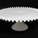 Vintage Fenton Hobnail and Ribbed Milk Glass Cake Stand