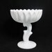Vintage Lotus Flower Milk Glass Compote by Indiana Glass Company for Candy Buffet - Wedding Decor or Home Decor