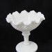 Vintage English Hobnail Milk Glass Compote