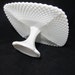 Reserved for blackbird99 - Vintage Diamond Pattern Milk Glass Cake Stand or Milk Glass Cake Plate on Pedestal Great for Wedding Decor