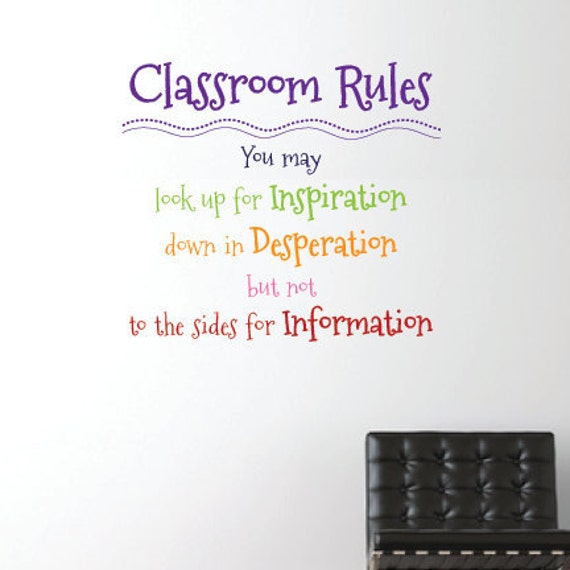 Items similar to Classroom Rules - Fun Font on Etsy