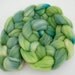 Green Superwash Roving- Spinning Fiber- Superwash Merino Nylon- Sock Fiber -Fresh 100g 1003