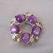 Vintage Moonglow Brooch Purple