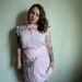 Plus Size Vintage Dress 1970s Pink