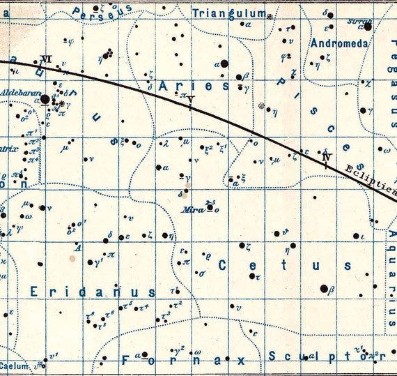 Constellations Map Of The Equatorial Zone Astronomy Star