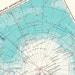 1950s Antarctica Vintage Map
