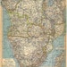 Africa Vintage Map Southern and Central 1928 to Frame