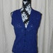 SWEATER SALE Vintage Indigo Sweater Vest by Harot