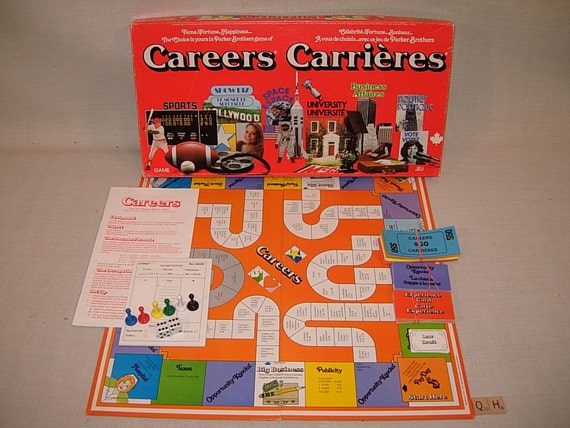 Classic Careers Board Game Free 1979 Bilingual French English Complete ...