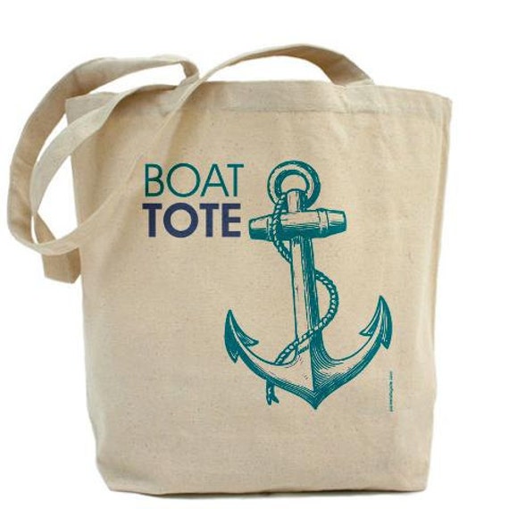 Items similar to Anchor Boat Tote Custom 100 Cotton Canvas Tote Bag