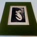 1970 Mother & Baby Linoleum Cut or Wood Block Print Matted. 1 of 15 Artist Signed