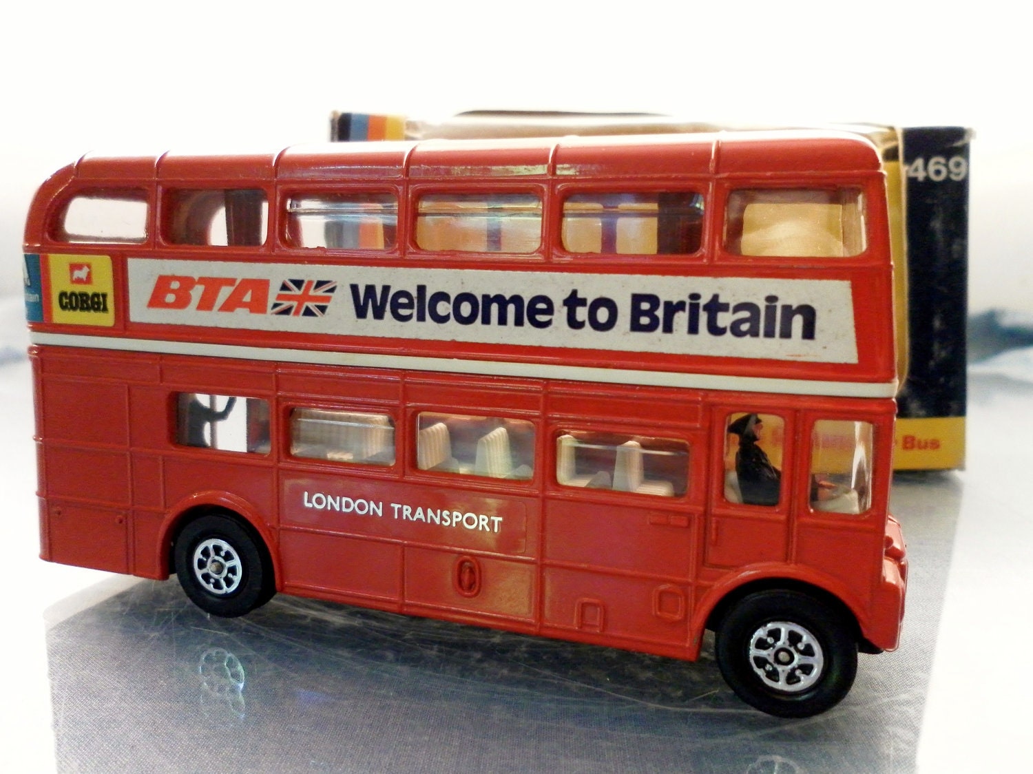 Vintage 1975 Toys London Transport Routemaster Bus.