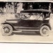 Vintage/ Antique Photo of a woman in a hat driving a vintage car