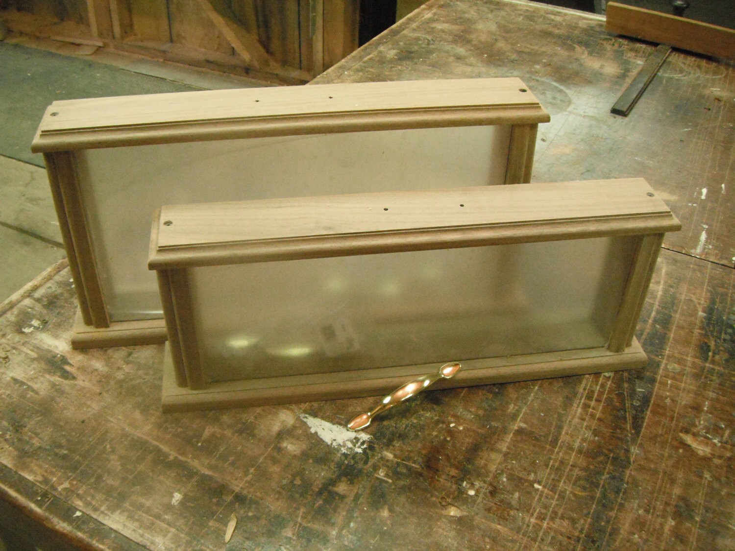 Deep Honey Frame Display Case in Cherry DIY Kit