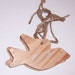 Dove Cutouts, Upcycled Unfinished Wood Set Of Three With Pre-Drilled Holes And Added Jute Twine Size 4.75 Inches Wide