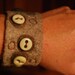 Felt Cuff with Vintage Buttons