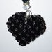 Valentine's Day Black Heart Beaded Ornament Gifts Under 10