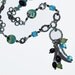 Hurricane Sandy MadCap Chairty 100% Donate to Red Cross Southwest OOAK Necklace Recycled Art Jewelry Blue Green Black