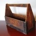 Rustic Primitive Steampunk Industrial Tool Box Tray