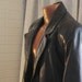 Vintage Mens Retro Bermans Leather Coat Jacket Blazer