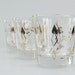 Vintage Glassware Cocktail Glasses Set of 3 Embellished in Gold