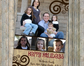 Family holiday photo card christmas card by freshlysqueezedcards