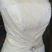 Further Reduced: CLEARANCE Wedding dress handcrafted Organic Cotton & vintage lace
