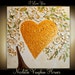 ORIGINAL gallery fine art painting on canvas-Contemporary impasto abstract Floral Heart by Nicolette Vaughan Horner