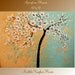 ORIGINAL XLarge 4ft x 3ft gallery wrap canvas-Contemporary impasto abstract Floral Trees painting by Nicolette Vaughan Horner
