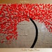 XLarge Original Contemporary modern art Impasto painting floral trees Nicolette Vaughan Horner