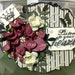 Black, Burgundy, and Cream Chipboard Mini Album - LA Creme' Paper Stack