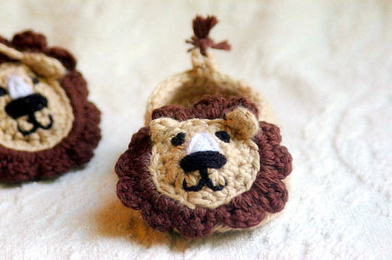 Baby Booties Crochet Pattern pdf for Baby Lion House Slippers Pattern 