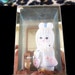 Cute Japanese Geisha Girl in Vintage Glass Display Box Made in Japan 1960s