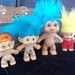 Vintage Troll Dolls Set of 4 Adorable Cute Collectible Childs Toy