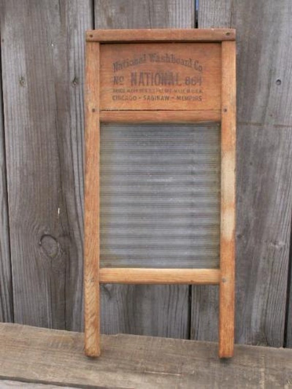 washboard antique glass national washboards science domestic laundry rustic washing decor