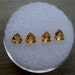 4 Loose Natural Citrine Trillion Gems 4mm each