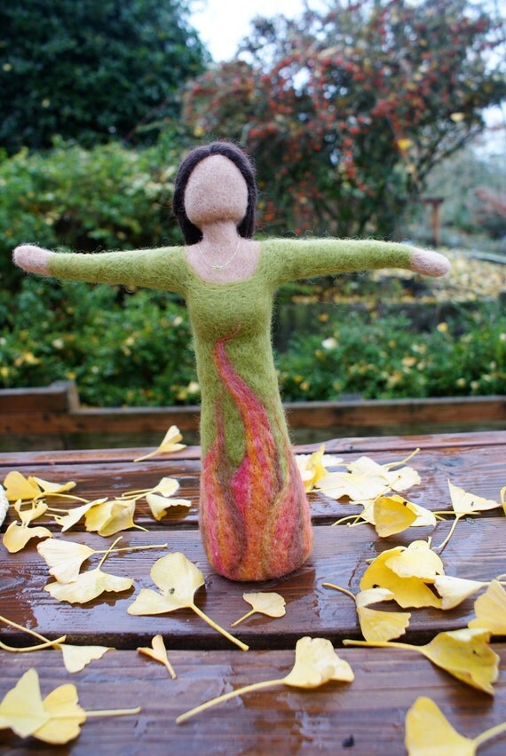 Items similar to Wool Felted Doll on Etsy