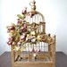 Architectural Metal Bird Cage - Decorative Bird Cage - Wooden Bird Cage