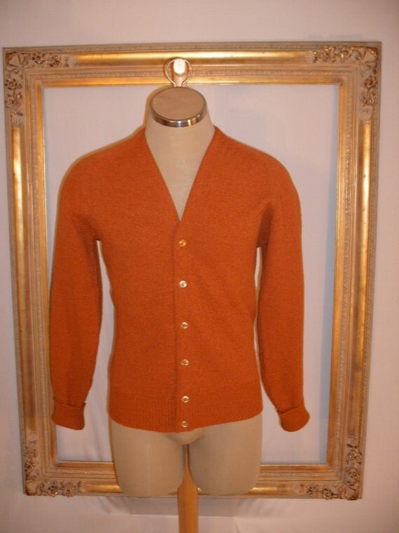 burnt orange sweater for men