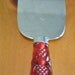 Vintage Pie and Cake Cutter Server Avon Red Handle