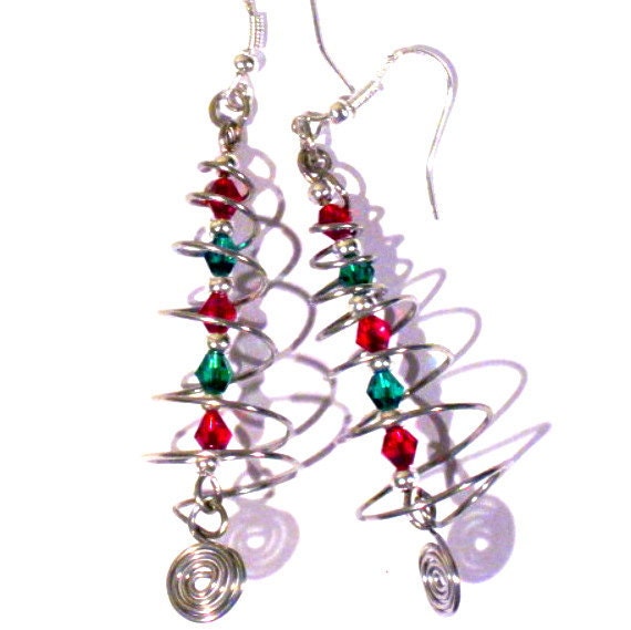 Handcrafted Spiral Yule Tree or Christmas by ArianrhodWolfchild