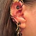 Non Pierced OOAK "Arabesque" Wire Wrapped Ear Cuff