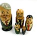 Russian Doll Dictators // Nesting Dolls / Strange Evil Political Leaders // Vintage toy / Kitsch