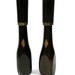 RESERVED // Mid Century Salt and Pepper Shakers/ solid Walnut wood and Brass Accents // 1960s