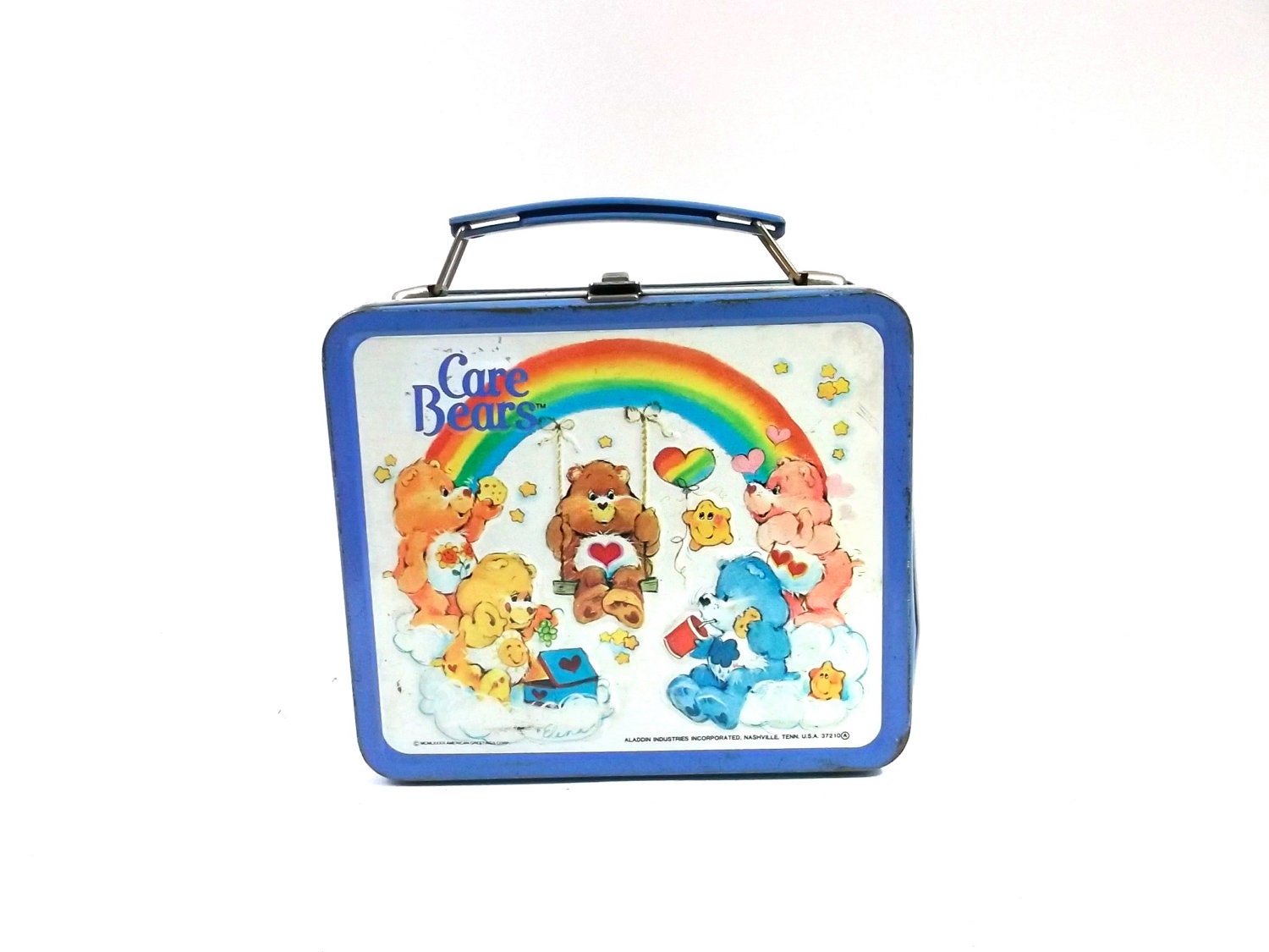 care bears plastic lunch box