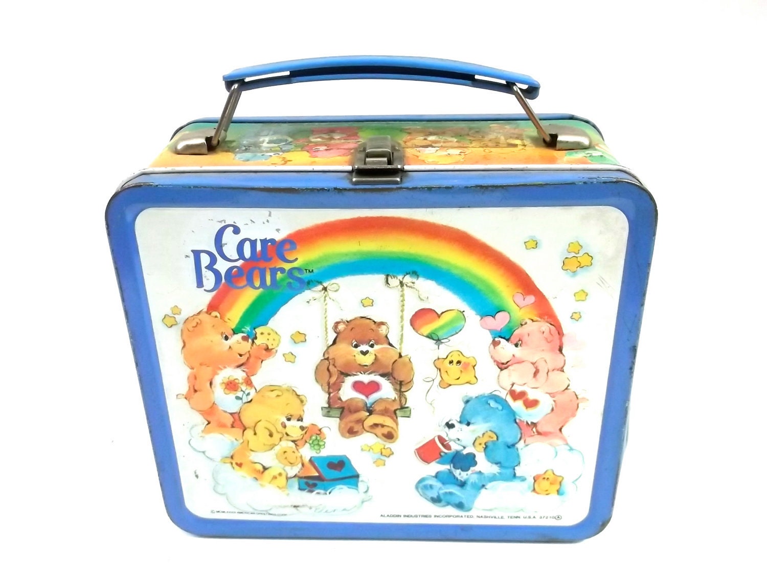 care bears plastic lunch box