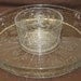 Crystal chip and dip bowl and tray